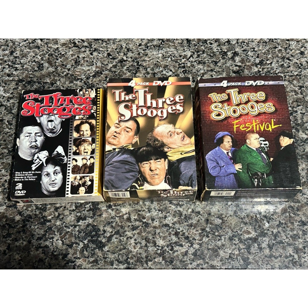 The Three Stooges‎ 10 DVD bundle- 3 Collections